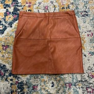 Leather skirt